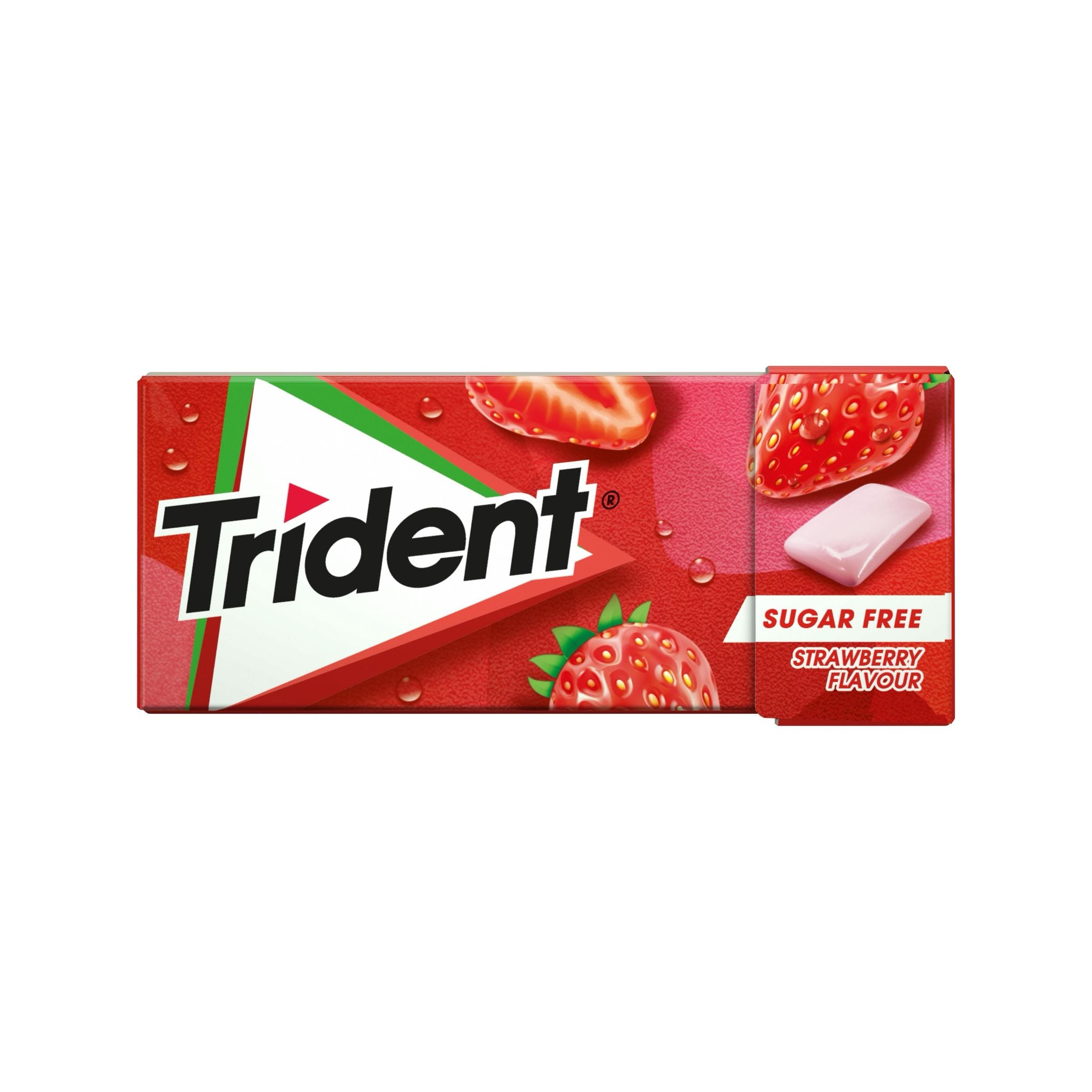 Tridente chiclete sabor morango unidade