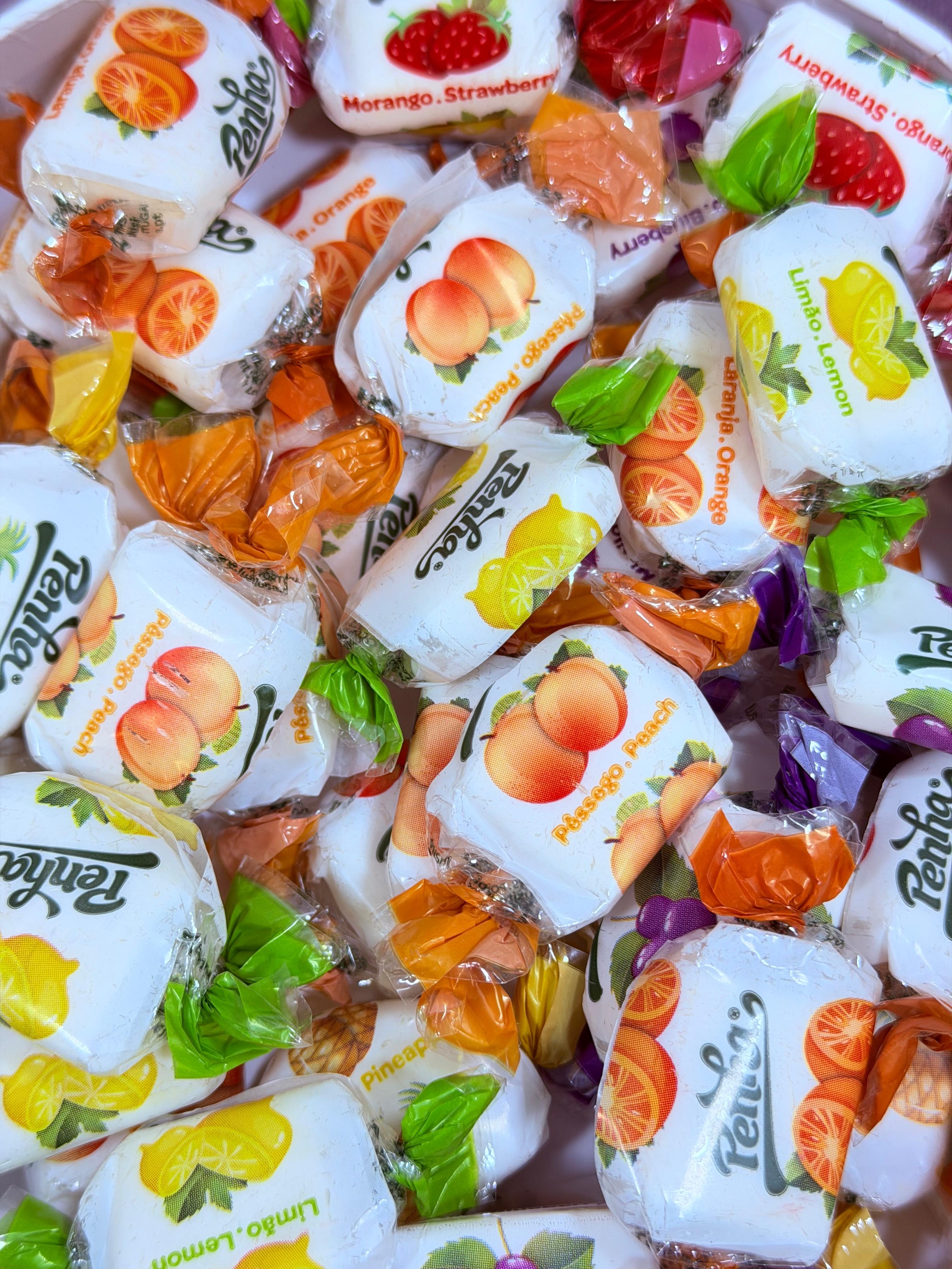 Caramelos penha sabor fruta