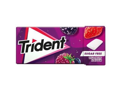 Tridente chiclete sabor frutos vermelhos unidade
